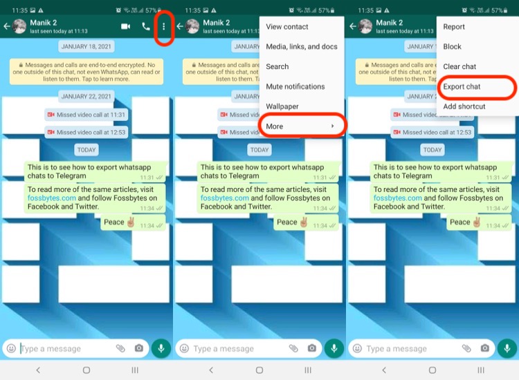 3. how to move whatsApp chats to telegram on Android 1