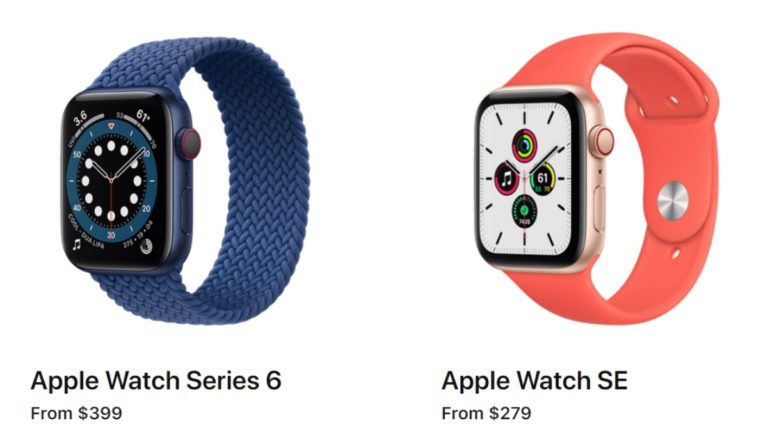 Apple Watch Series 6 Vs SE Specs Comparison