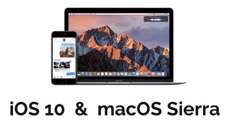 ios 10 macos sierra