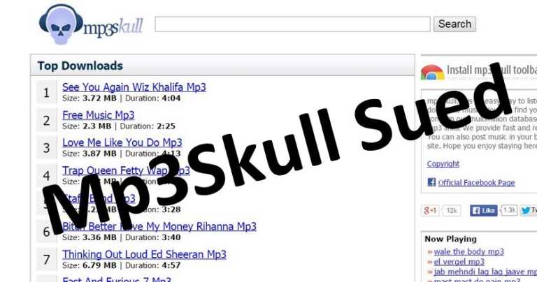 mp3skull sued