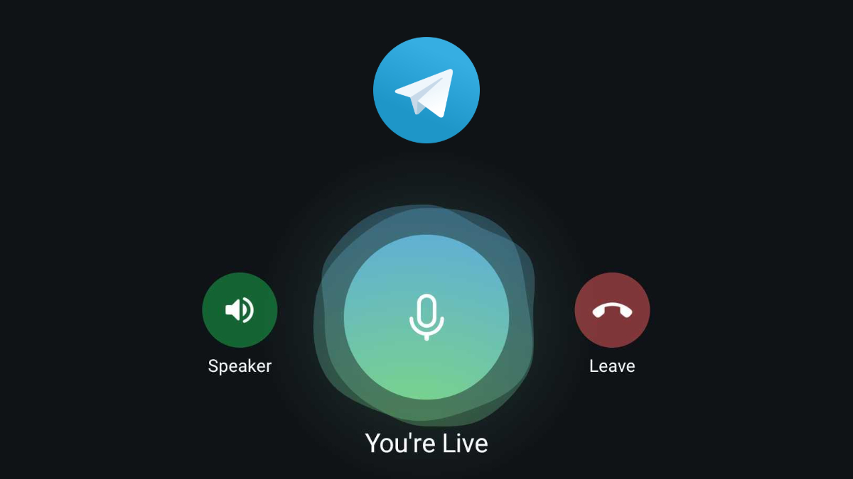 Telegram group voice call on android and ios